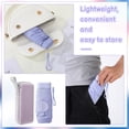 thumbnail image 4 of Bocaoying Mini Folding Umbrella with Case, Lightweight Portable Umbrella, Light Compact Rain Umbrella for Travel Outdoor Daily Use, Small Sun & Rain Pocket Umbrella for Girls and Women (Purple), 4 of 7