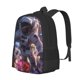 thumbnail image 1 of Balery Astronaut In Cosmic Garden Mochila para hombre y mujer - Tela Oxford 600D resistente - Gran capacidad, resistente al agua, ideal para la escuela, viajes y senderismo, 1 of 6