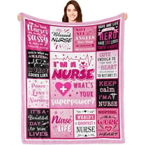 Nurse Gifts for Women, Gifts for Nurses, Labor and Delivery Nurse Gift, Nurse Practitioner/Student Gifts, Nursing gifts, RN/LPN Gifts for Nurses, Nurse Appreciation Gifts Throw Blanket 60x50in