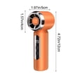 thumbnail image 3 of Aodebiao Portable Handheld Fan with Digital Display, Rechargeable USB Mini Fan, 199 Speed Adjustable Neck Fan with LED Flashlight, Personal Cooling Fan for , Travel, , Office, Home Use, 3 of 6