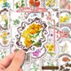 thumbnail image 2 of Pegatinas vintage con motivos florales, 50 unidades, para llevar un diario, impermeables, 2 of 2