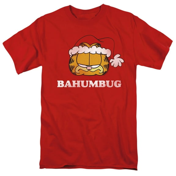 Garfield Bahumbug S/S Adult 18/1 T-Shirt Red