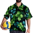 thumbnail image 4 of Saint Patrick's Day Men's Short Sleeve Shirts, Casual, Printed, Button Down, Beach Shirt - Spread Collar Tops for Summer Beach Fun, 4 of 6