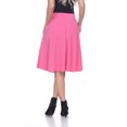 thumbnail image 3 of White Mark Women's Mid Length Fit and Flare Skirt, 3 of 5