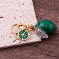 thumbnail image 3 of 3D Fruit Keyring Lemon Charm Pendant Summer Style Decorative Alloy Crystal Rhinestone Keychain for Woman's Purse Bag Car Party Wedding Gift Jewelry, 3 of 6