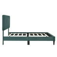 thumbnail image 6 of Queen Size Bed Frame, Modern Upholstered Platform Bed with Wingback Headboard, Heavy Duty Button Tufted Bed Frame with Wood Slat Support, Velvet Fabric Frame,Easy Assembly, No Box Spring Needed Green, 6 of 7