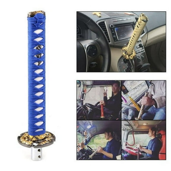 Universal Car 260mm Samurai Sword Gear Shift Knob Shifter Katana  Thread Adapte