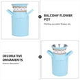 thumbnail image 4 of Miangastore 2Pack Rustic Bucket in Blue Iron for Country Style 11.8X3.1in, 4 of 8