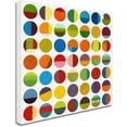 thumbnail image 2 of Trademark Fine Art "Forty Nine Circles" Canvas Art by Michelle Calkins, 2 of 3