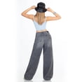 thumbnail image 4 of Pantalón para Mujer Wide leg Gris Levanta Glúteos, 4 of 6