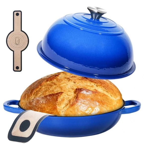 Horno holandés ONKO 6QT de hierro fundido esmaltado para pan de masa madre
