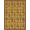 Mustard Yellow Orange, Pattern 17, variant on ODIKA Notes Vintage Rock Distressed Grunge Border Hip Guitar Music Refined Structured for Home Office, Gaming Room, Under Desk, Non-Slip Chair-Friendly