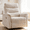 Camel, variant on BaseBeauty 26" Rocker Recliner, Oversized Swivel Rocker Recliner, Nursery Glider Recliner with Overstuffed Armrest, Chenille Camel