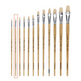 thumbnail image 6 of Pro Art White Bristle Filbert Brush Size 2 for Oil and Acrylic Painting, 6 of 7