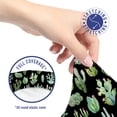 thumbnail image 4 of Cactus Spring Flower Office Chair Slipcover, Composition of Various Succulent Types Blossoming Botany, Protective Stretch Decorative Fabric Cover, Standard Size, Charcoal Grey, by Ambesonne, 4 of 4