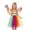 Z14-Multicolour, variant on Girls Tutu Skirt Angel Set Clown Puffy Sweet Stage Performance Four Piece Set Casual Loose Trendy Set Princess Birthday Party Skirts For Kids Toddler Girls Yellow 10-12 Years