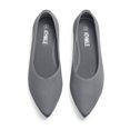 thumbnail image 1 of Zapatos planos ATHMILE con punta puntiaguda de punto rojo para mujer, 1 of 6