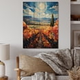 thumbnail image 2 of Designart "Contemporary Vineyard Scenery II" Landscape & Nature Print on Natural Pine Wood, 2 of 5
