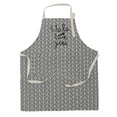 thumbnail image 1 of Cocina Unisex para Cocinar en hogar Delantal para Hornear con Gran Bolsillo de Almacenamiento Gris, 1 of 9