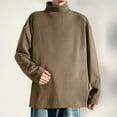 thumbnail image 2 of Jeadar Men's Solid Turtleneck Long Sleeve Base Layer Top, Loose Fit Soft Thermal Casual Undershirt for Autumn Winter Daily Layering, 2 of 6