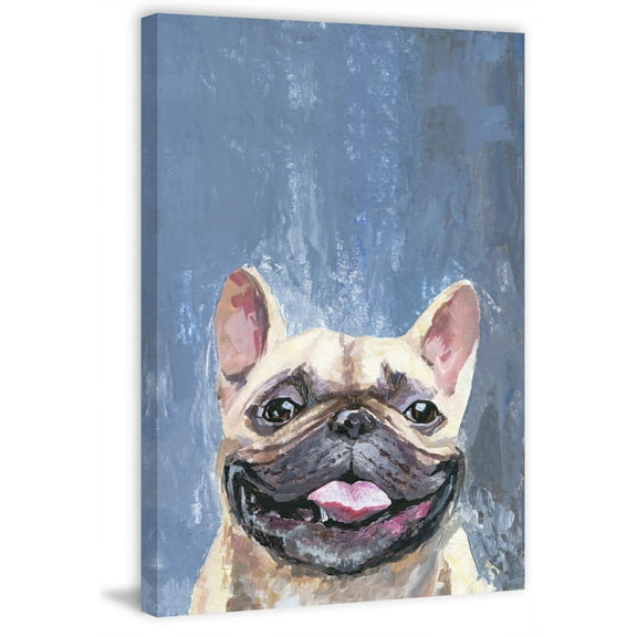 Marmont Hill "Too Happy" Painting Print on Wrapped Canvas
