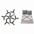thumbnail image 1 of Black Bed Sheet Straps Adjustable Sheet Straps Fitted Sheet Straps Extended Elastic Fasteners with Metal Clips Bed Sheet Clips, 1 of 5