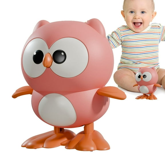 Musatteng Wind-Up Jumping Owl Toy - Mechanical Animal Motion Toy for Kids 3 Years, Durable Clockwork Educational Toy for Indoor/Outdoor Play, Preschool Sensory Learning Tool