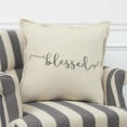 thumbnail image 5 of Rizzy Home Sentiment 20" x 20" Down Filled Pillow with Cotton Cover-Natural, 5 of 5