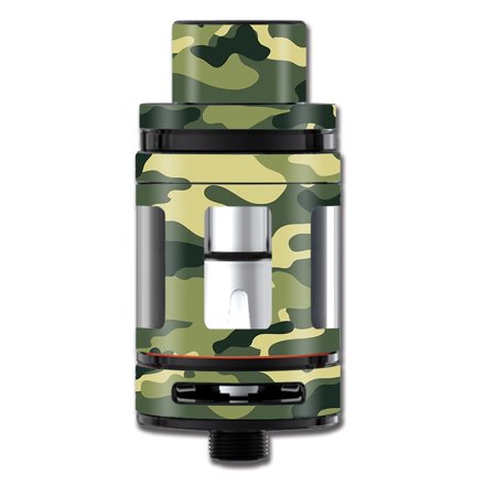 Skin Decal For Smok Mini Tfv8 Big Baby Beast Tank Vape Mod / Green Camo Original