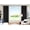 Black, variant on Gorgeous Home Linen Set of 2 Panels 100% Blackout Bedroom Window Curtain Panels, 84", Ivory Off
