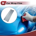 thumbnail image 2 of Unique Bargains Silver Tone Carbon Fiber Pattern Protective Car Wrap Film 14ft x 5ft Exterior Interior Vinyl Wrap Cover 5.5mil 1 Pc Universal, 2 of 7