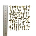 thumbnail image 3 of Haobase 50Pcs Mix Antique Bronze Keys Pendant Assorted Antique Vintage Old Look Bronze Pendants Vintage Key Collectibles Skeleton, 3 of 6