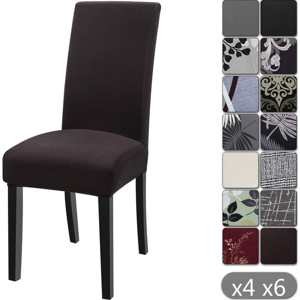 Funda elástica universal de licra elástica para decoración de sillas modernas (H, 4) Vhermosa Tapetes y Alfombras