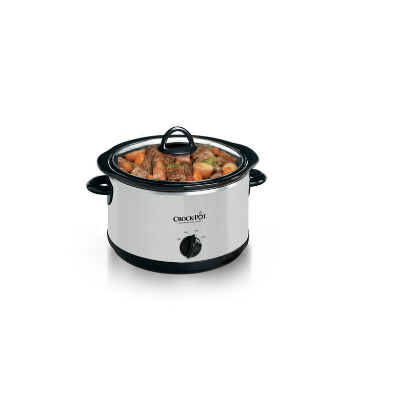Crock-Pot SCR503SP 5-Quart Smudgeproof Round Manual Slow Cooker with Silver