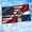 American And Dominican Republic, variant on Usa American America Flag And Puerto Rico Puerto Rican Flag 3x5 Ft Double-Sided Printed Indoor/Outdoor Polyester Decoration Banner Brass Grommets 3x5 Foot National Flags For Outside(Single layer)