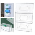 thumbnail image 4 of Porta guantes desechables transparente, premium, organizador resistente, multiusos, fácil de usar 3 piezas, 4 of 8