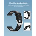 thumbnail image 4 of Pulseras YAJOJO Silicone para Amazfit Balance 2 1.5 Black Grey, 4 of 6