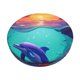 thumbnail image 1 of Balery Hawaiian Island Dolphin Fundas de asiento para taburete de bar redondo de tela de terciopelo ajustables que protegen de arañazos y manchas para sillas de 14 a 17 pulgadas.-12 inch, 1 of 7