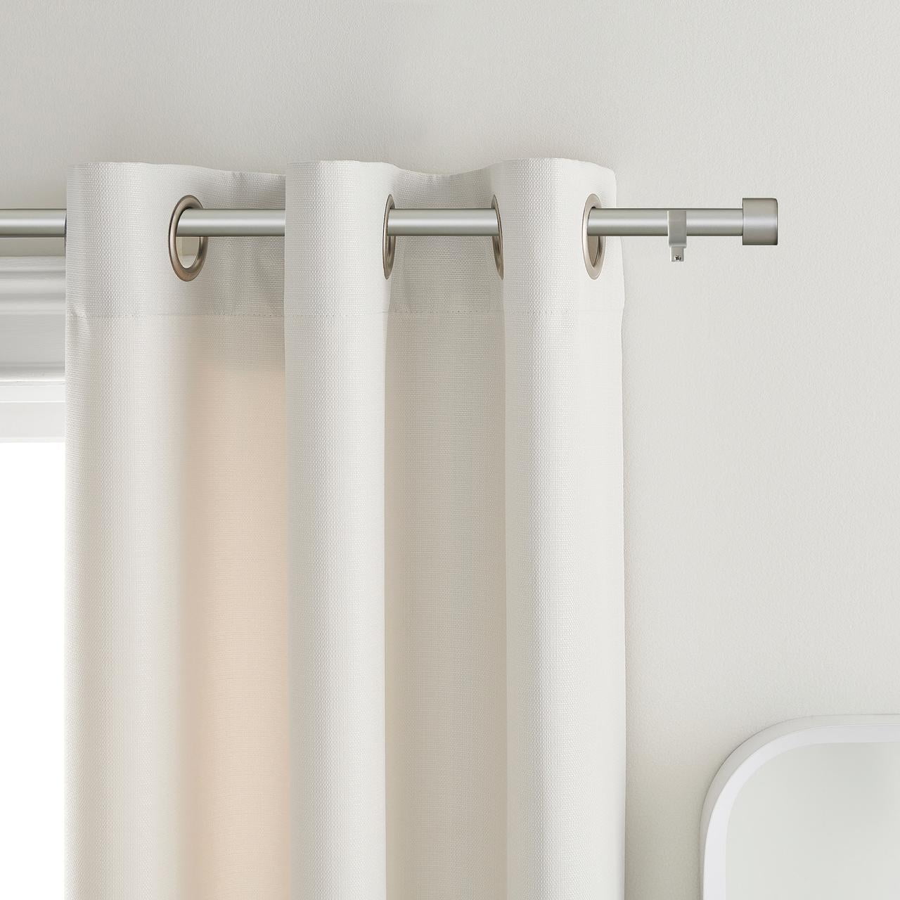 Mainstays Nickel 7/16"-3/4" Adjustable Curtain Rod Brackets, 2 Count
