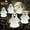 White, variant on Solar Halloween Ghost Pathway Lights Decorations, Halloween Ghost Stake, Lighted 3D Ghost Outdoor Waterproof for Garden, Pathway and Yard Decoration (Warm White, 5 Pack)