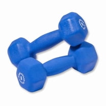 Body Solid Neoprene Dumbbells 5 lb Pair (Blue)