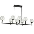 thumbnail image 4 of Dainolite Nora 8 Light Contemporary Matte Black Luxury Lantern Chandelier, 4 of 4