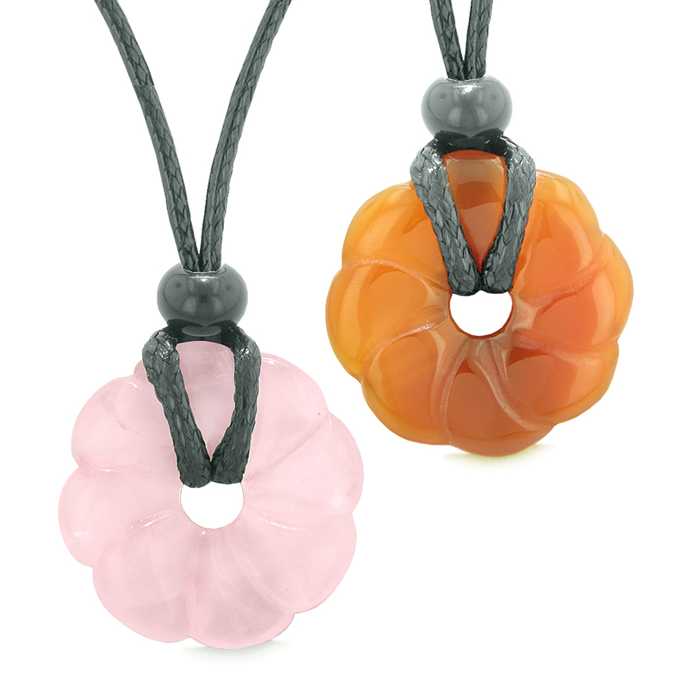 Lotus Flower Lucky 30mm Donut Amulets 
