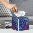 thumbnail image 6 of Yiaed Ireworks In The Night Sky Print Tissue Box Cover, PU Leather Decorative Organizer for Tabletop, Bathroom, Car, Office Creative Decorative, 6 of 7