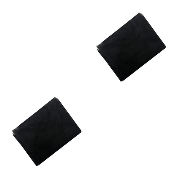 Billuyoard Cortina de ventana de malla autoadhesiva para granja, Protector de red, mosquitera con cinta adhesiva, color negro, 1,5x2m Negro 1.5x2m 2piezas