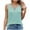 Green, variant on Uaswgudfs Women's Cotton Ribbed Tank Top - Summer Loose Fit Criss Cross Neck Sleeveless for Casual Basic Wear