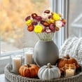 thumbnail image 5 of Scheam Orange Dried Daisy Flowers Bouquet Multicolor Artificial Dried Flowers Daisies Dried Sunflowers Chrysanthemum,Fall Table Centerpiece Vase Filler,for Home Holiday Decor 20 Pcs, 5 of 7