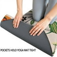 thumbnail image 3 of Bright Pioneer Flower Hot Yoga Mat Towel Non Slip for Hot Yoga - Quick-Drying Yoga Mat Cover with 4 Corner Pockets with Travel Bag - Hot Yoga Towel Non Slip Grip Moisture Wicking Sweat 70"x26", 3 of 6