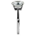 thumbnail image 5 of Womens Rings High polished (no plating) Stainless Steel Ring with AAA Grade CZ in Clear TK013, 5 of 5