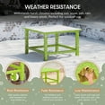 thumbnail image 6 of WestinTrends Malibu Kids Outdoor Patio Furniture HDPE 30" Wide Square Dining Table, Lime, 6 of 15